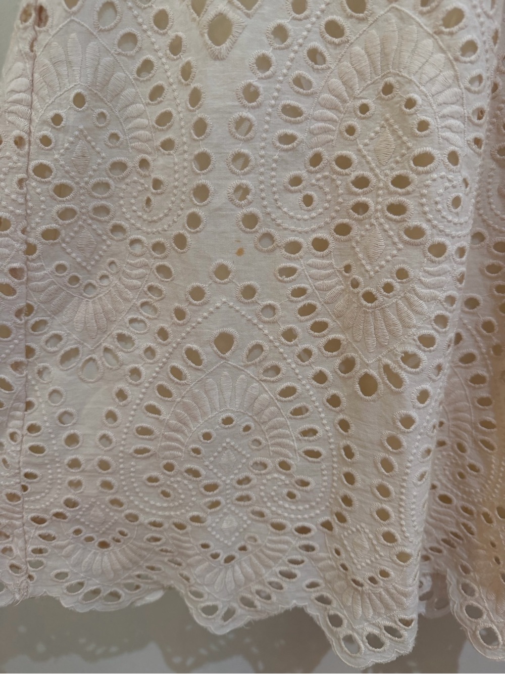 ROOLEE Falling for You Eyelet Dress Midi in Cream lined boho Size XS - Picture 8 of 14